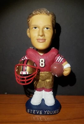 Steve Young 49ers Bobble Head Hand Painted QB Club Bobble Dobbles NFL Football - Image 1 of 4