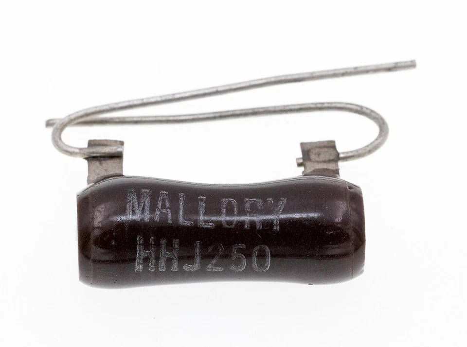 Mallory 250 Ом, 8 Вт, стекловидный эмалированный резистор - Изображение 1 из 1