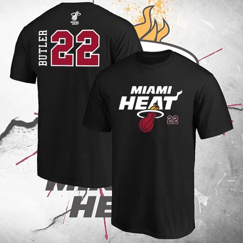 HOT!! Jimmy Butler #22 Player Number Miami Team Heat Basketball T-Shirt S-3XL Cover