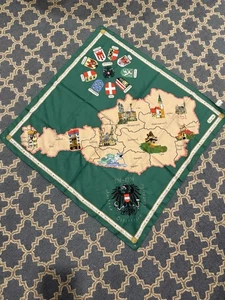 1000 Years of Austria Scarf 996-1996 Osterreich Autriche 30" Hubegger - Picture 1 of 5
