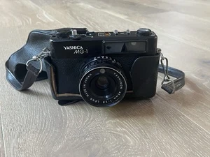 Yashica MG-1 Rangefinder 35mm Film Camera 45mm f:2.8 w/ Strap And Case Untested - Picture 1 of 3