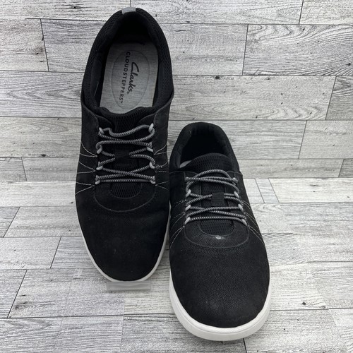 Scarpe comode Clarks Cloudsteppers Adella Stroll nere da donna taglia 7M