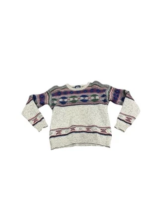 Vintage Woolrich Fairisle Nordic Yoke Wool Cabin Sweater Knitted Size Medium - Image 1 of 4