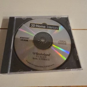 Vintage Software - Broderbund 3D Home Interiors Windows CD 1997 - Picture 1 of 3