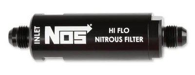 NOS 15556NOS In-Line Hi-Flow NOS Filter, 6AN - Black - Image 1 of 4