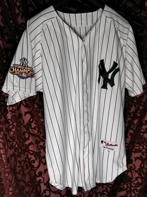 Camiseta Majestic Auténtica Serie Mundial 2009 Yankees de Nueva York Alex Rodríguez 13 Talla 54 Foto 1 de 4