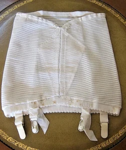 Vintage Fabulous Creation Sz Med Open Botton 4 Garter Clip Girdle Never Worn - Picture 1 of 11