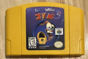 Nintendo 64 N64 Earthworm Jim 3D Authentic Cartridge Only Tested And Working
