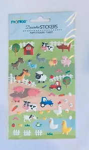 1 sheet puffy farms stickers teacher supply planner scrapbooking party favor - Picture 1 of 1