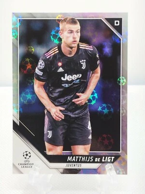 MATTHIJS DE LIGT 2021-22 TOPPS UEFA CHAMPIONS LEAGUE STARBALL FOIL JUVENTUS  - Image 1 of 2
