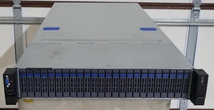 160-Core Foxconn Server w/2x Ampere 80-Core CPU,128GB,2U 24 NVME 2.5-Bay,1TB SSD - Picture 1 of 2