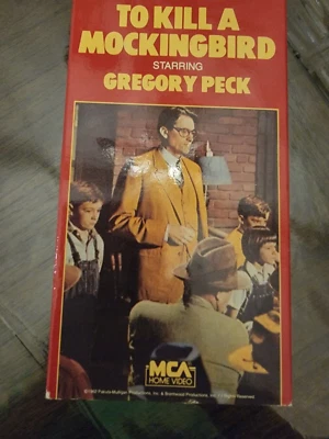 To Kill A Mockingbird (VHS, 1962) Gregory Peck, Robert Duvall - Rerelease 1987 - Image 1 of 2
