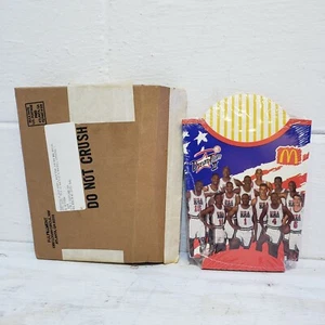 DREAM TEAM 2 USA BASKETBALL MCDONALDS FRENCH FRIES HOLDER SEALED 12 PACK RARE - Picture 1 of 5