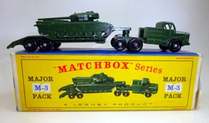 Matchbox Major Pack M3A tanque transportador y tanque Centurion buen estado caja ""D - Imagen 1 de 11