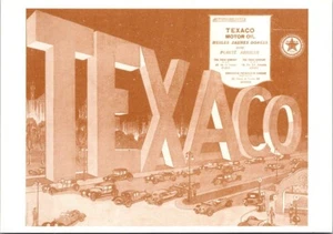 TEXACO MOTOR OIL Advertisement 4x6 FRANCE Postcard - Picture 1 of 2