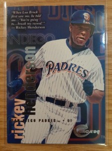 1996 CIRCA RICKEY HENDERSON #187 SAN DIEGO PADRES
