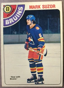 1978-79 O-Pee-Chee #307 Mark Suzor Boston Bruins radiocontrol - Imagen 1 de 1