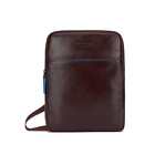 NEW PIQUADRO Bag Blue Square Pocketbook Leather Brown - CA5943B2V-MO