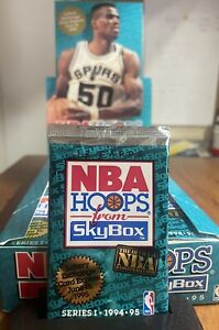 1994-95 NBA HOOPS from SKYBOX (Series 1) PACK 12 Cards D. ROBINSON FRONT OVP RAR
