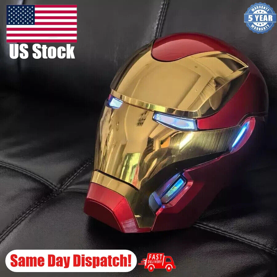 Autoking Iron Man Mk50 Friday Helmet 1/1 wearable Helmet Cosplay LED Gift - Image 1 of 4