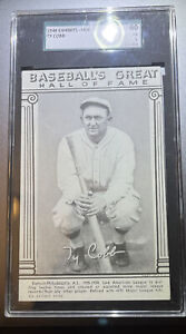 1948 Baseball’s Great Hall Of Fame Exhibits Ty Cobb SGC 5 RARE BEAUTY!!!