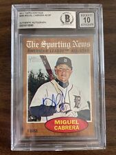 Miguel Cabrera Signed 2011 Topps Heritage Card #466 Beckett 10 Auto Slabbed FC