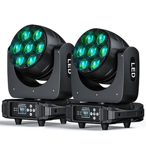 2pcs 280W OSRAM LED Zoom Wash Moving Head Light RGBW DMX Disco Stage Lighting - Picture 1 of 14