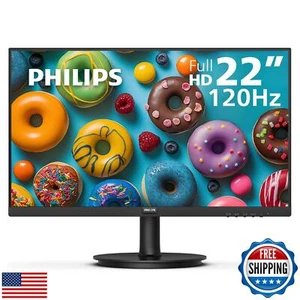 Philips 221V8LB3 22'' Class Thin Full HD Monitor – 120Hz with 1ms MPRT for Ca - Picture 1 of 5
