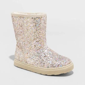 Cat & Jack Toddler Girls Pip Shearling Style Boots 88435631 8T 6T 10T 5T - Picture 1 of 15