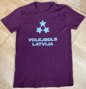 Lettland Volleyball T-Shirt. Herren L. 100% Baumwolle - Bild 1 von 5