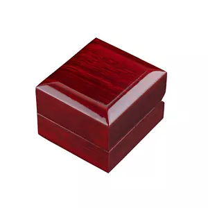 High Quality Wooden Ring Box Display Jewelry Earring Gift Holder With Led Light - Picture 1 of 9