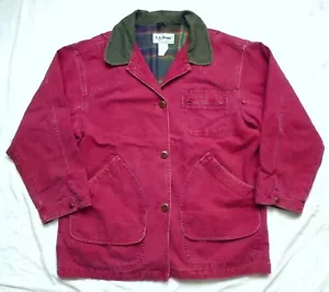 Abrigo chaqueta vintage años 80 90 LL Bean mujer pequeña L lona campo granero tareas - Imagen 1 de 12