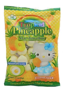 HELLO KITTY Pineapple Marshmallow Candy W/ Jelly 3.1 oz Free Shipping !! - Picture 1 of 4