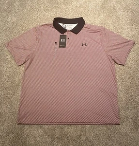 Under Armour Shirt UA Performance 3.0 Printed Polo NWT Golf Men’s Size 2XL NWT - Picture 1 of 5