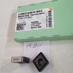 10 NEW TIGER-TEC / WALTER CNMG 544-MK5 CARBIDE INSERTS. GRADE: WKK10S.  (A811) - Picture 1 of 1