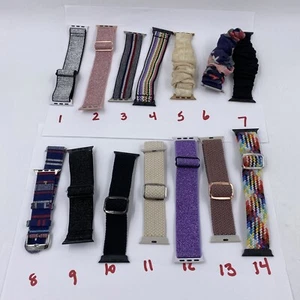 APPLE WATCH ARMBÄNDER - Alle sind Nylon oder Stoff Material (die meisten Stretch) Neu - Bild 1 von 5