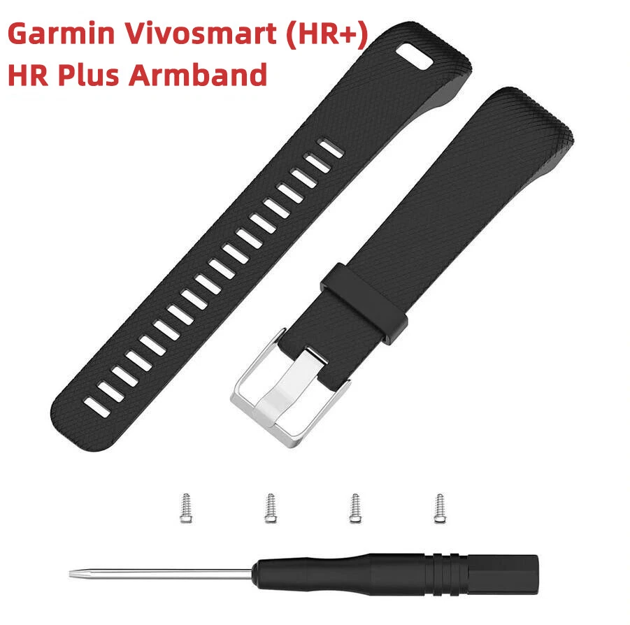 Silikon Armband Für Garmin Vivosmart HR Plus Sport Fitness Tracker Uhrenarmband - Bild 1 von 4