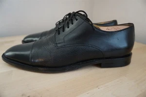 Johnston Murphy Herren Elegant Schuhe Schwarz Leder Kappe Zehe Oxford Größe 10M - Bild 1 von 10