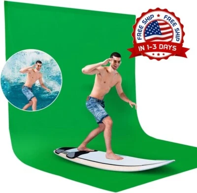 Pantalla verde grande para sesiones de fotos y transmisión en vivo de juegos NEW - Image 1 of 4