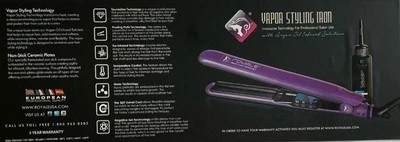 Plancha de peinado Royale Pro Vapor - Tecnología de peinado con infusión de aceite de argán Foto 1 de 3