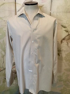 Eton Hemd Herren weiß 17 43 Extra Large elegant modern kariert Knopfleiste - Bild 1 von 7