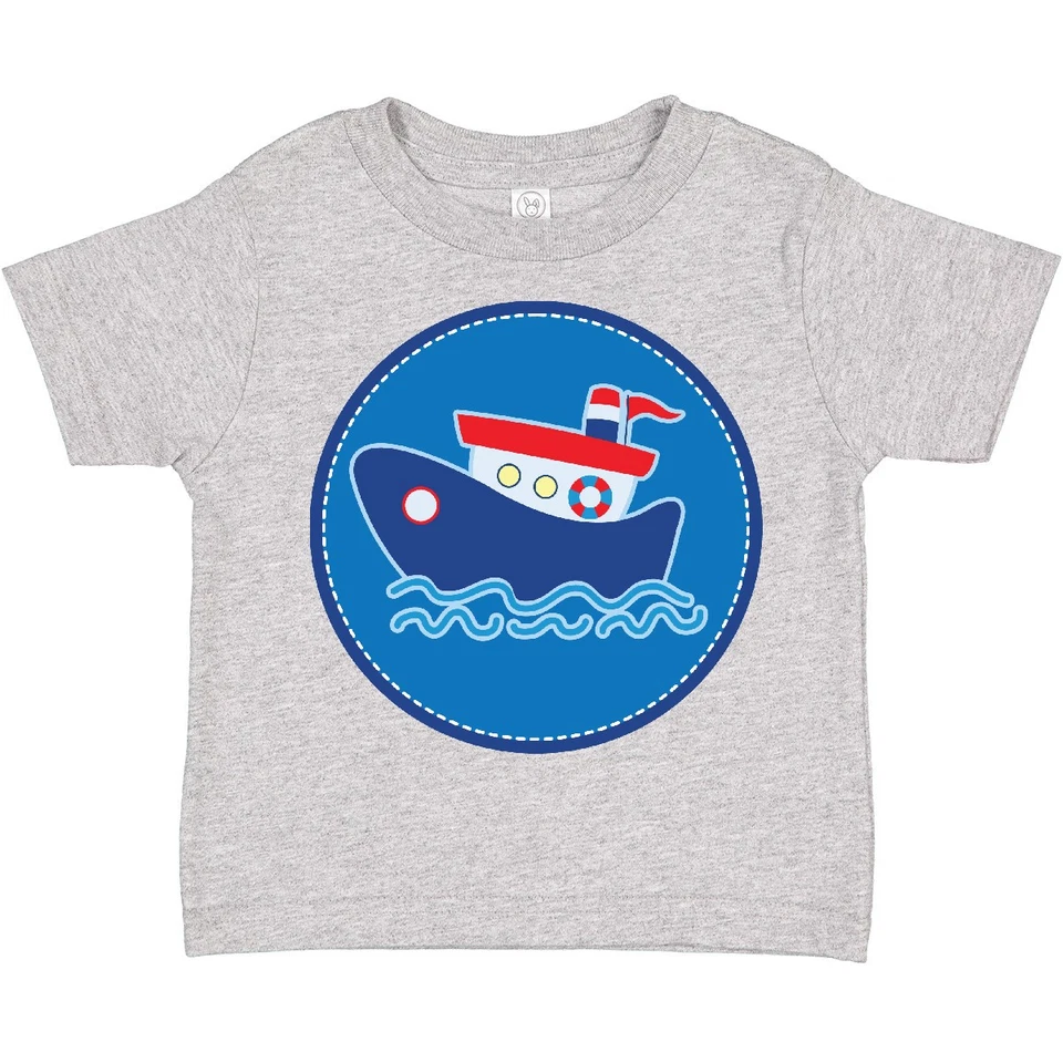 Linda camiseta Inktastic Tug Boat mar náutico niño pequeño navegación océano niños Foto 1 de 1