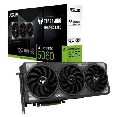 Asus TUF GAMING RTX5060 OC, PCIe5, 8GB DDR7, HDMI, 3 DP, 2677MHz Clock, RGB - Image 1 of 4