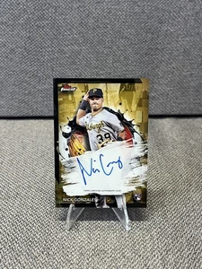 2024 Topps Finest Nick Gonzales Gold Refractor RC Auto /50 #FA-NG - Picture 1 of 2