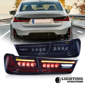 SMOKE LED Laser Line Style Tail Lights for BMW 3Series 330 M3 G20 G80 2019-2025 - Picture 1 of 17