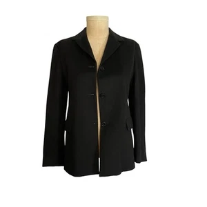 Abrigo Blazer Barney’s New York Negro 100% Cachemira Unisex Hecho en Italia - Imagen 1 de 6