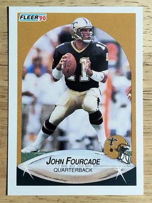 1990 Fleer #186 John Fourcade - Image 1 of 2