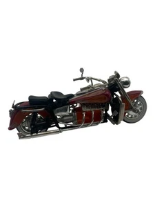 Harley Hog scale model Motorcycle Orange With flames HOT WHEELS 6” - Picture 1 of 6