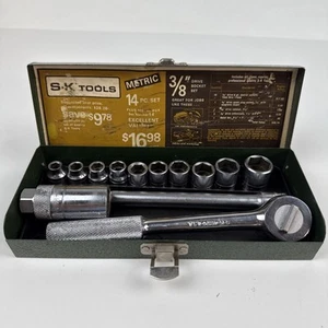 Juego de enchufes SK Tools 13 piezas 3/8 métricos vintage - Imagen 1 de 21