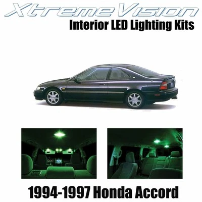 LED interior XtremeVision para Honda Accord 1994-1997 (10 piezas) verde Foto 1 de 4